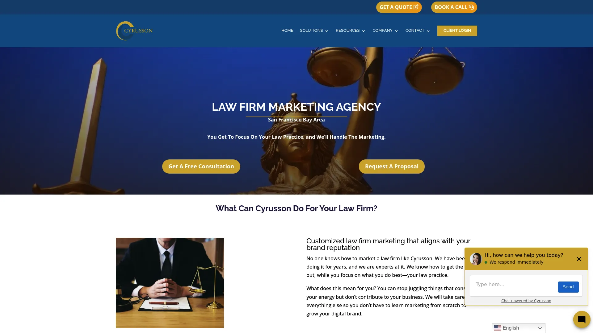 screenshot of cyrusson.com