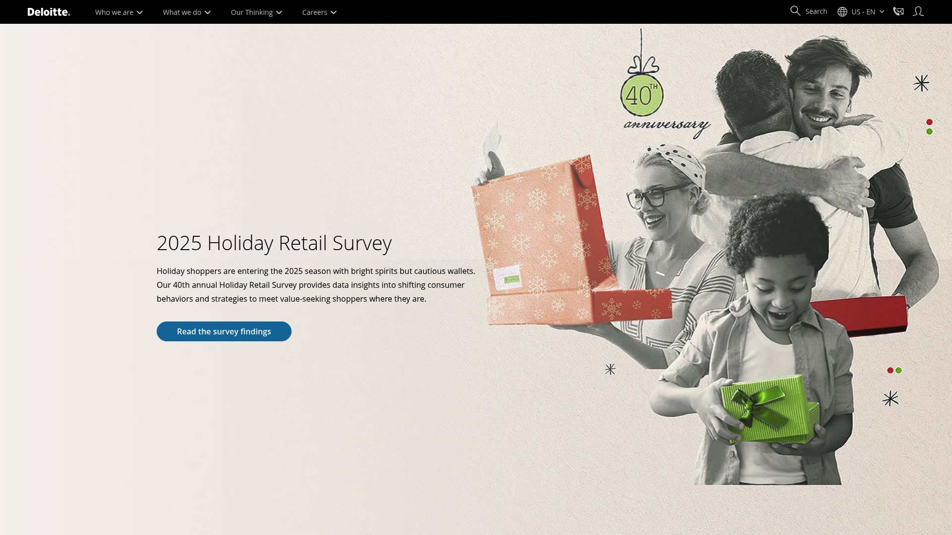 Deloitte consulting services homepage
