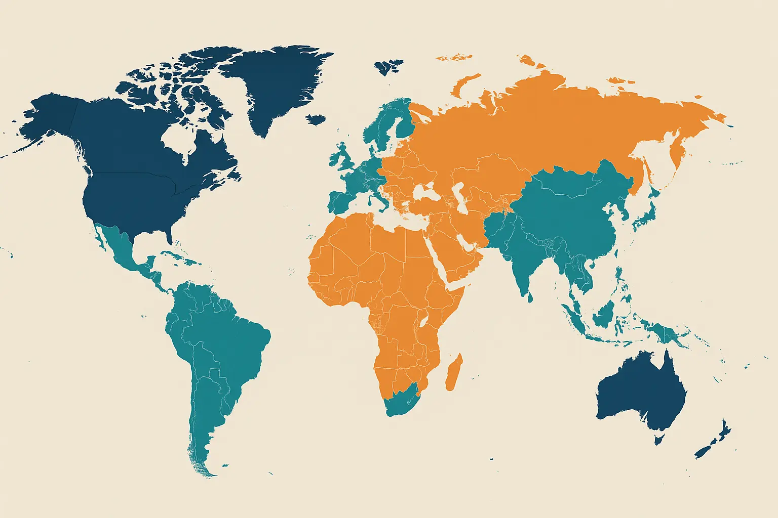 Global map showing YouTube ad revenue by geographic region