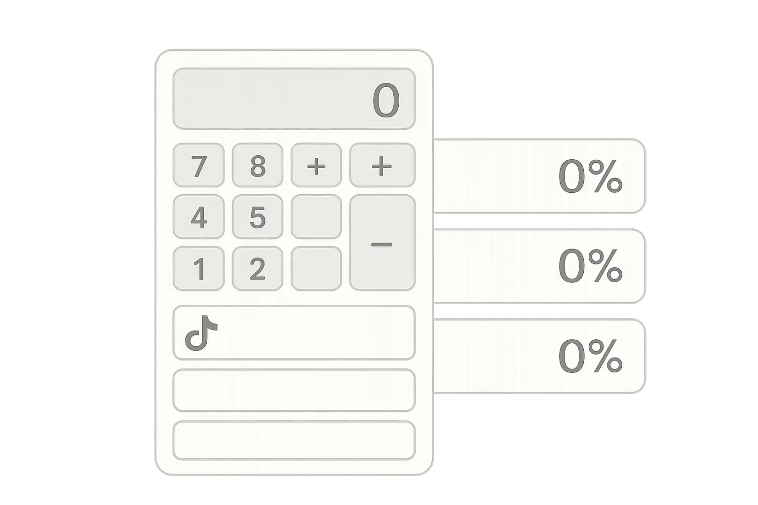 Manual TikTok engagement calculation worksheet