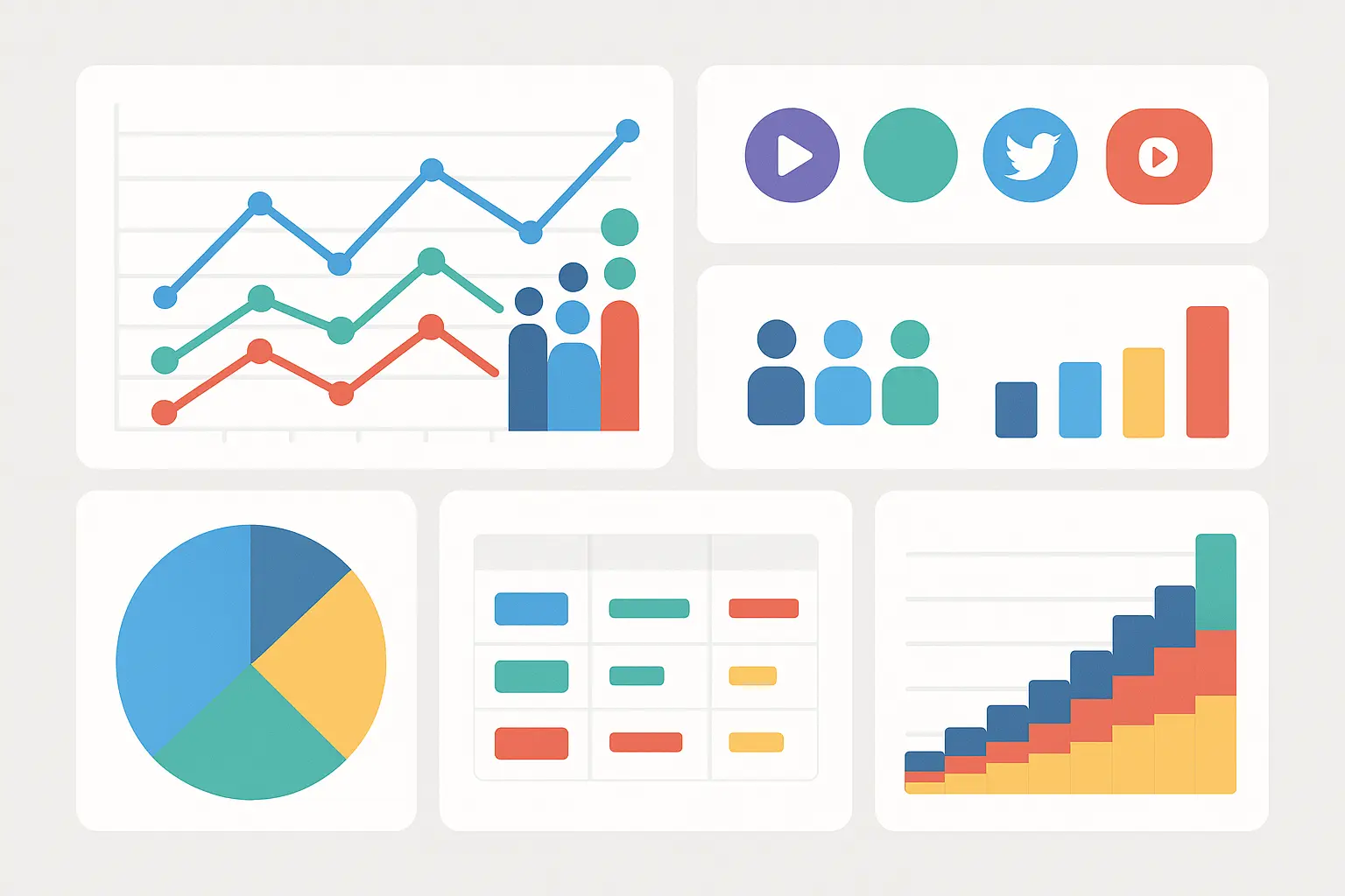 Twitter analytics performance dashboard