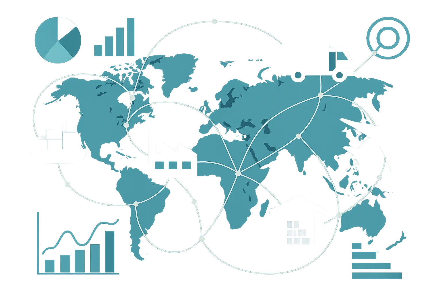 Supply chain management transformation visualization
