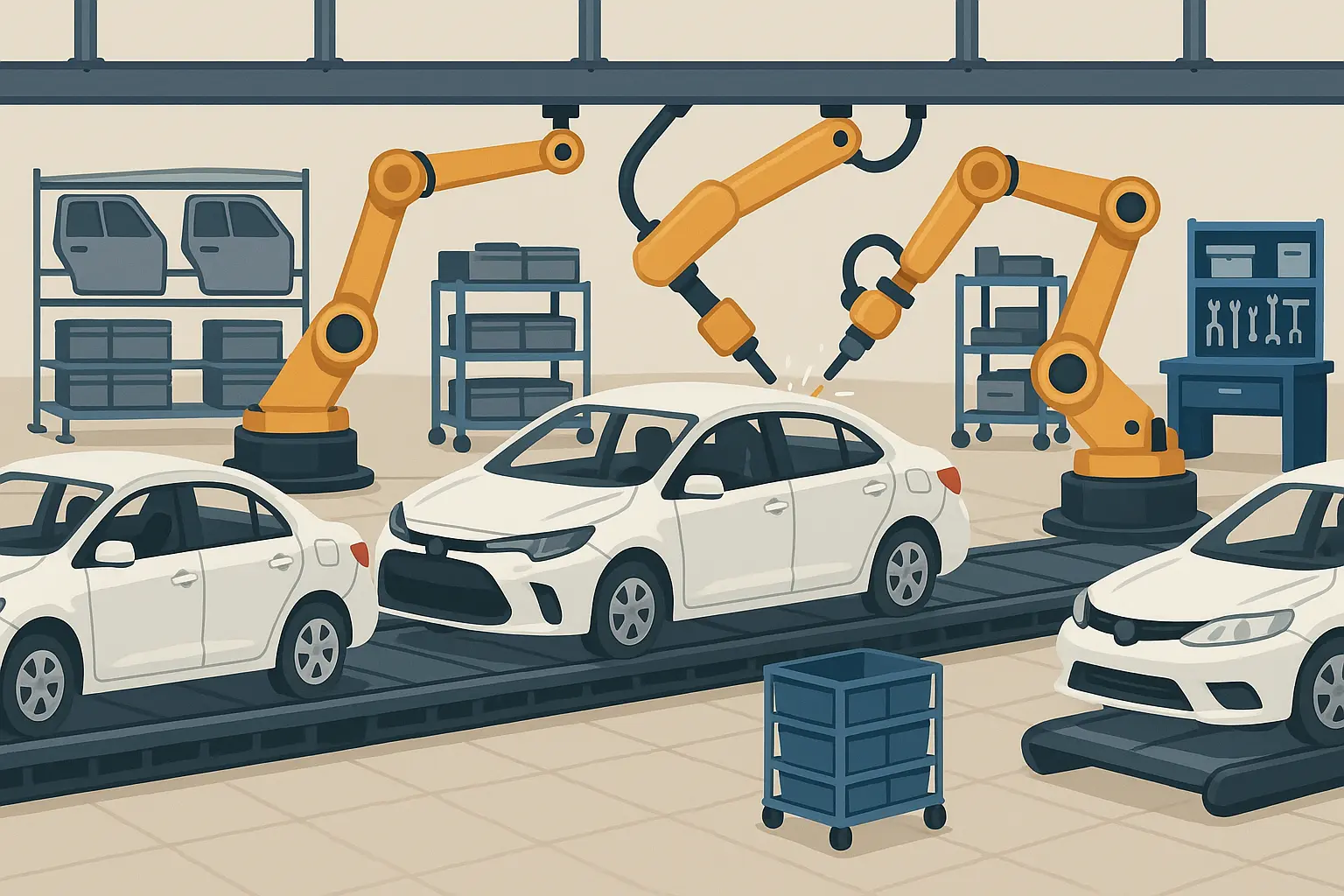 Toyota Production System manufacturing floor