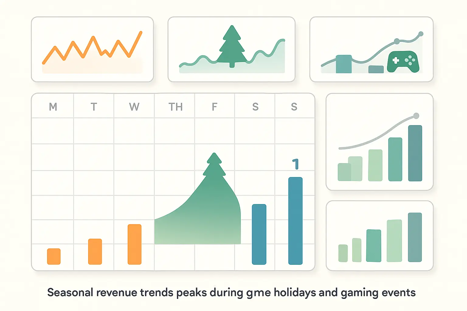 Seasonal advertising spend trends chart