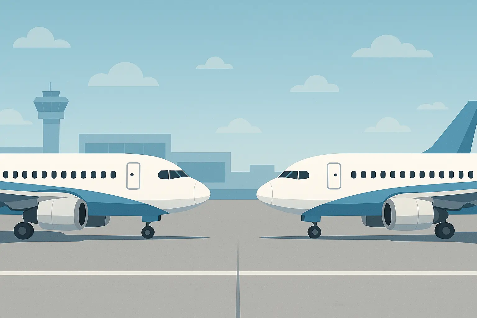 Virgin Australia and Qantas aircraft side by side