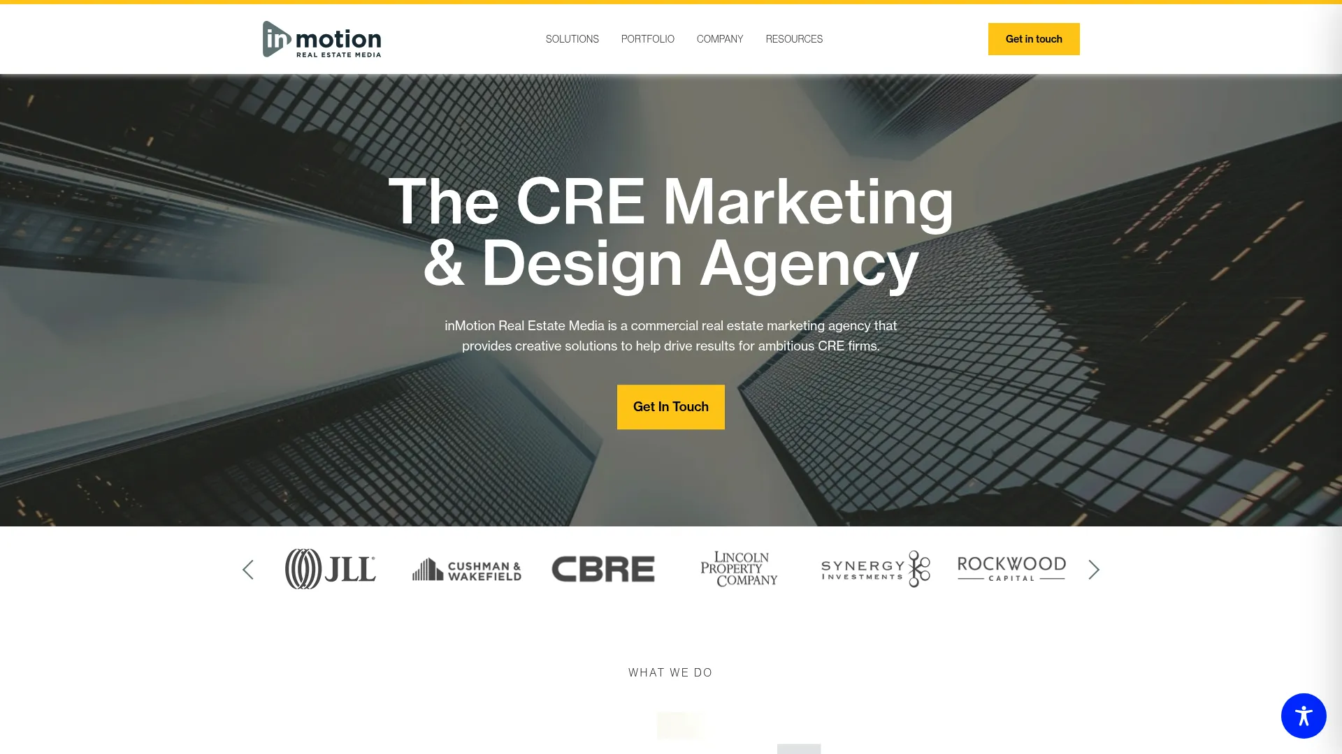 screenshot of inmotionrealestate.com