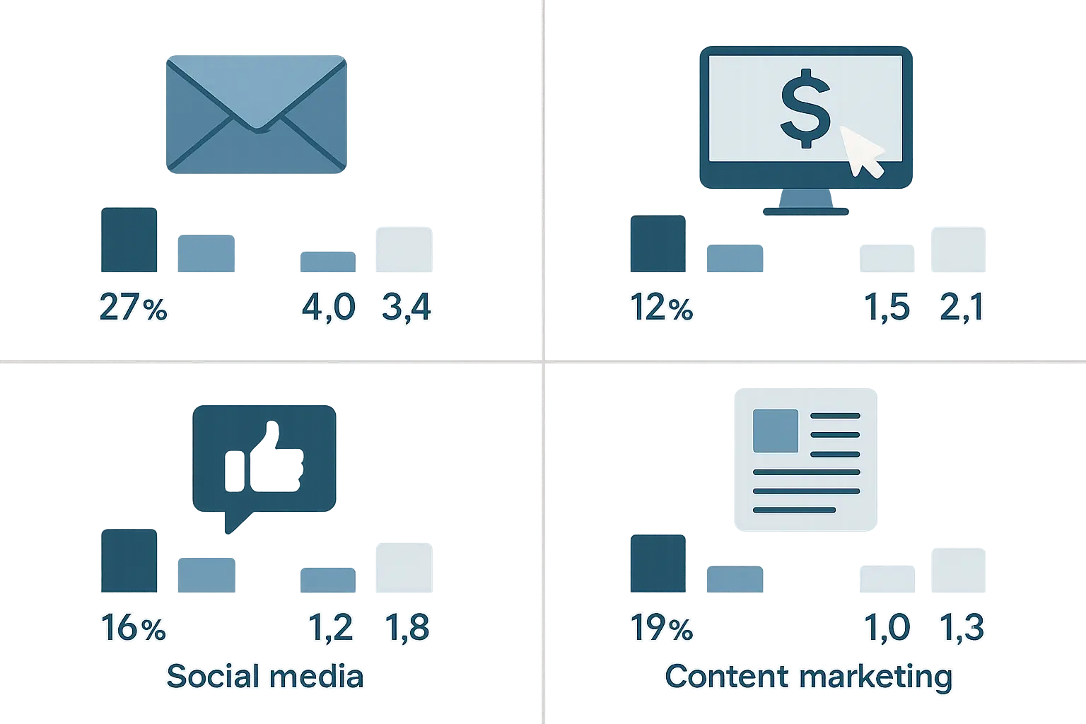 Channel-specific ROI calculation dashboard