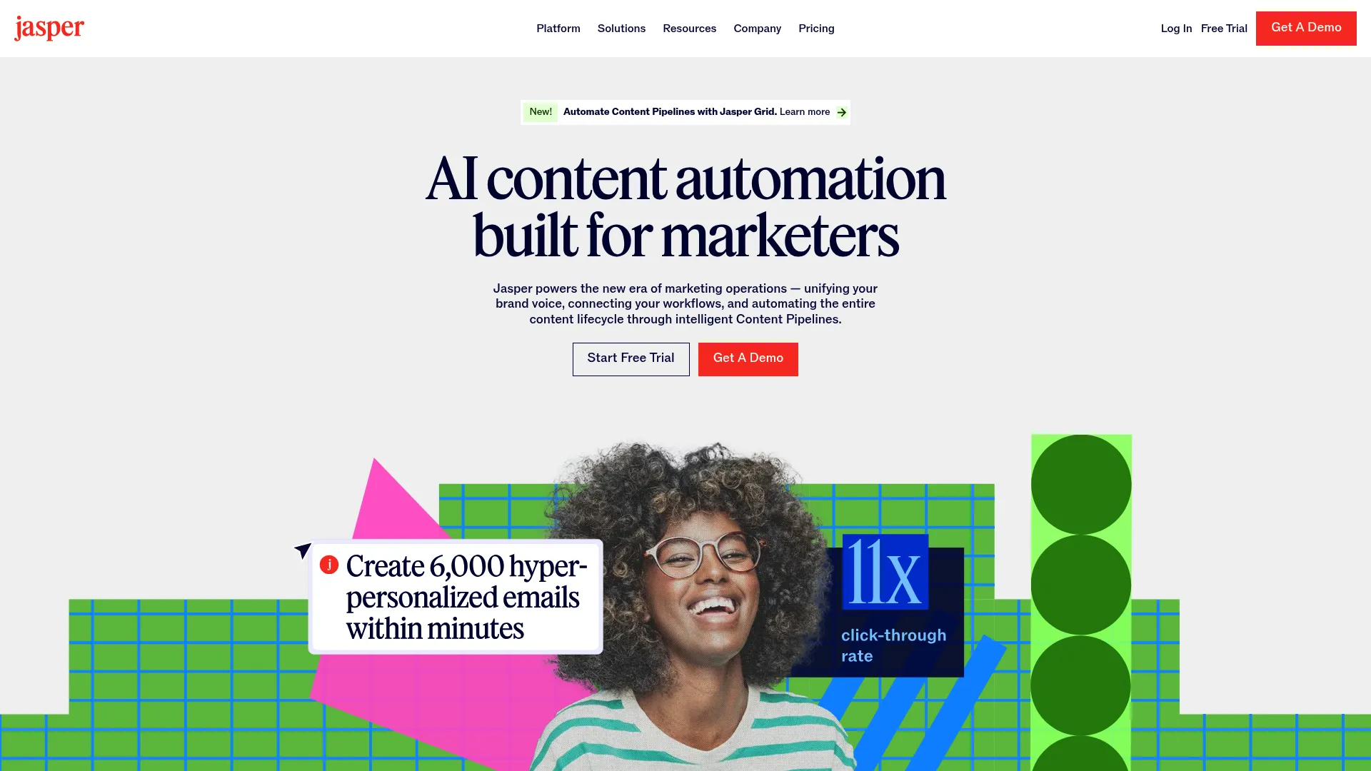 Jasper AI brand voice interface