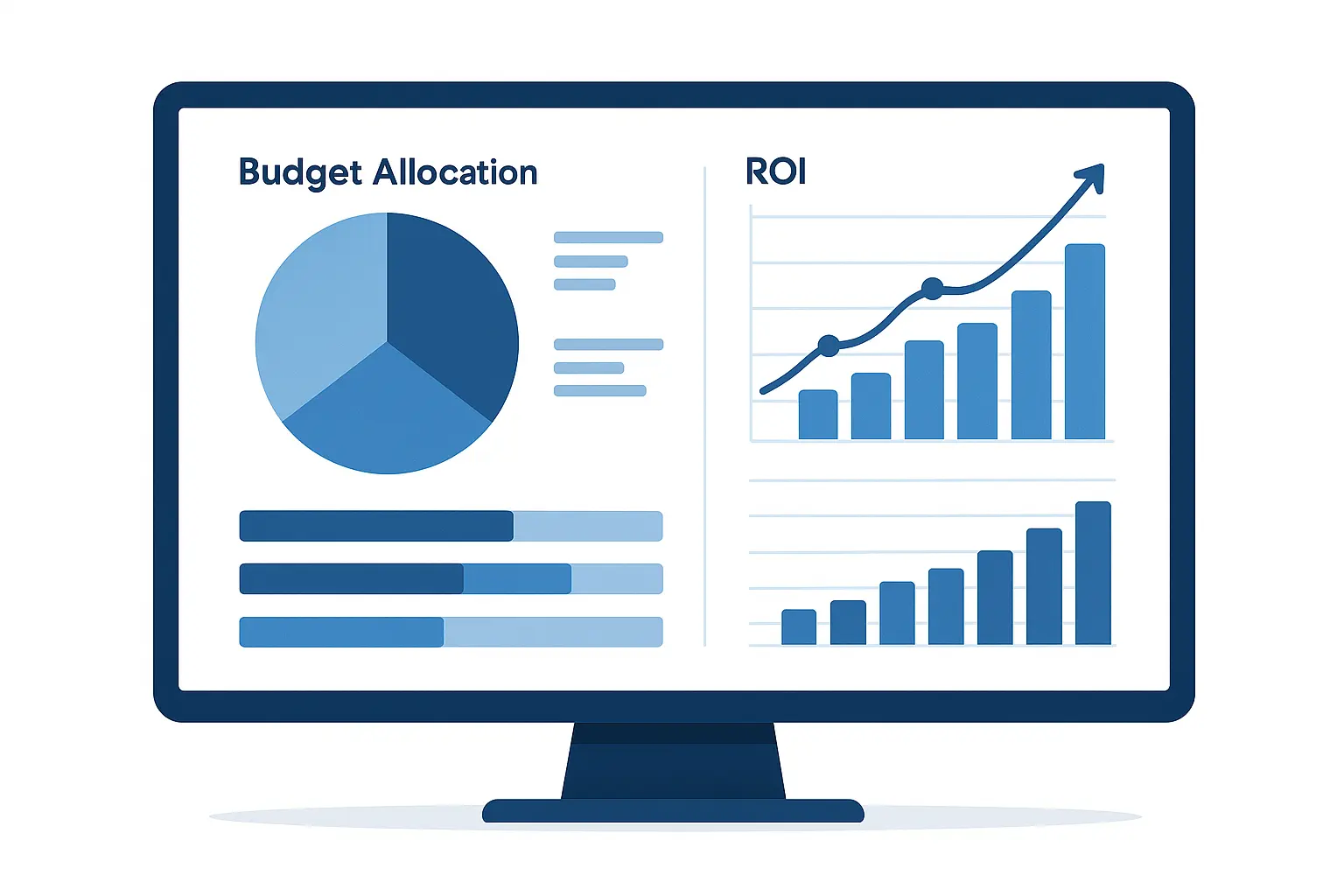 Marketing budget calculator comparison chart