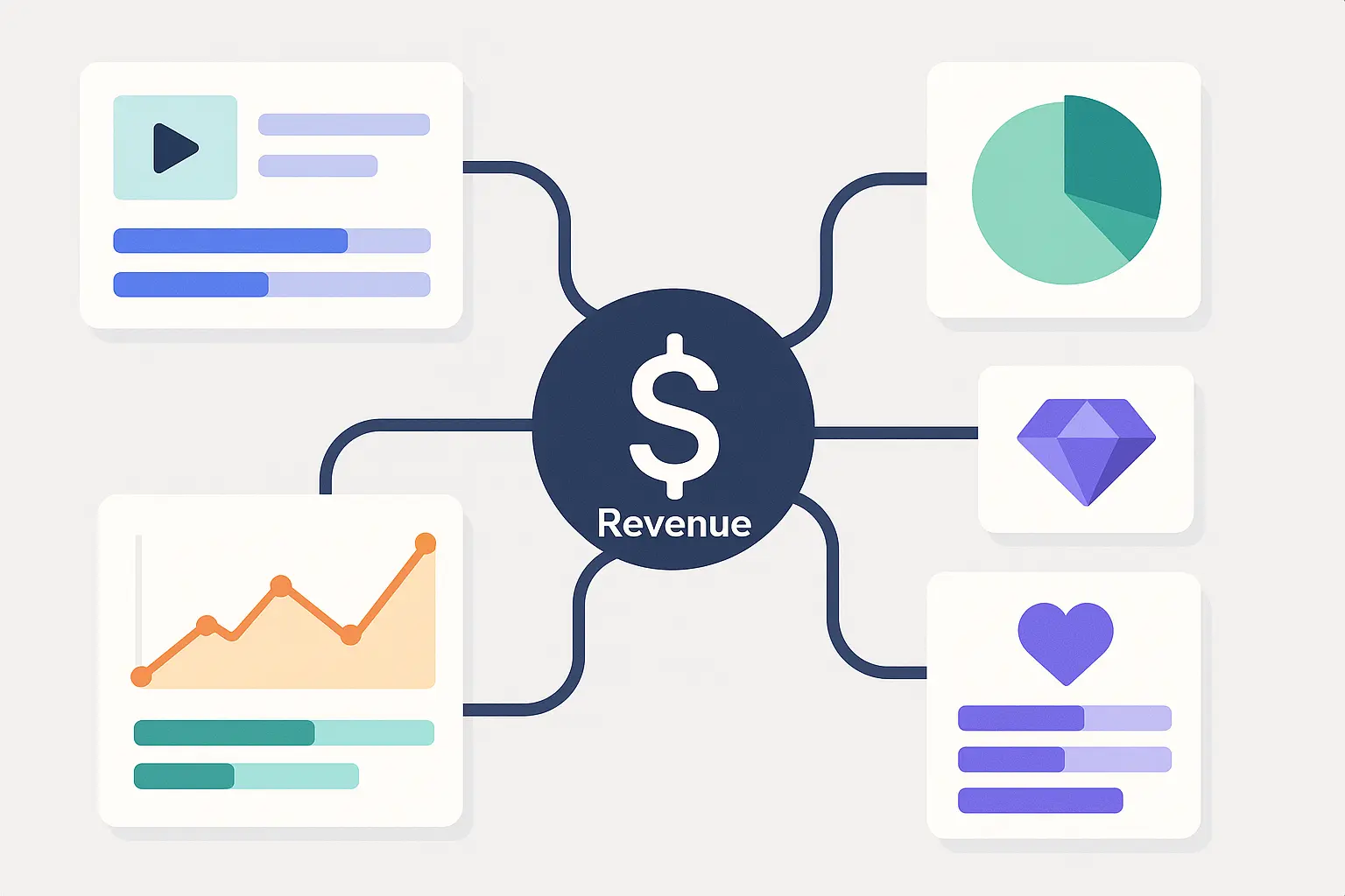Twitch monetization dashboard showing revenue streams