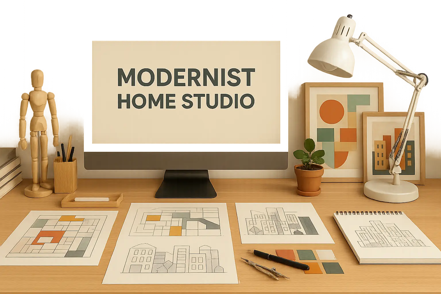 Eames House courtyard and entrance