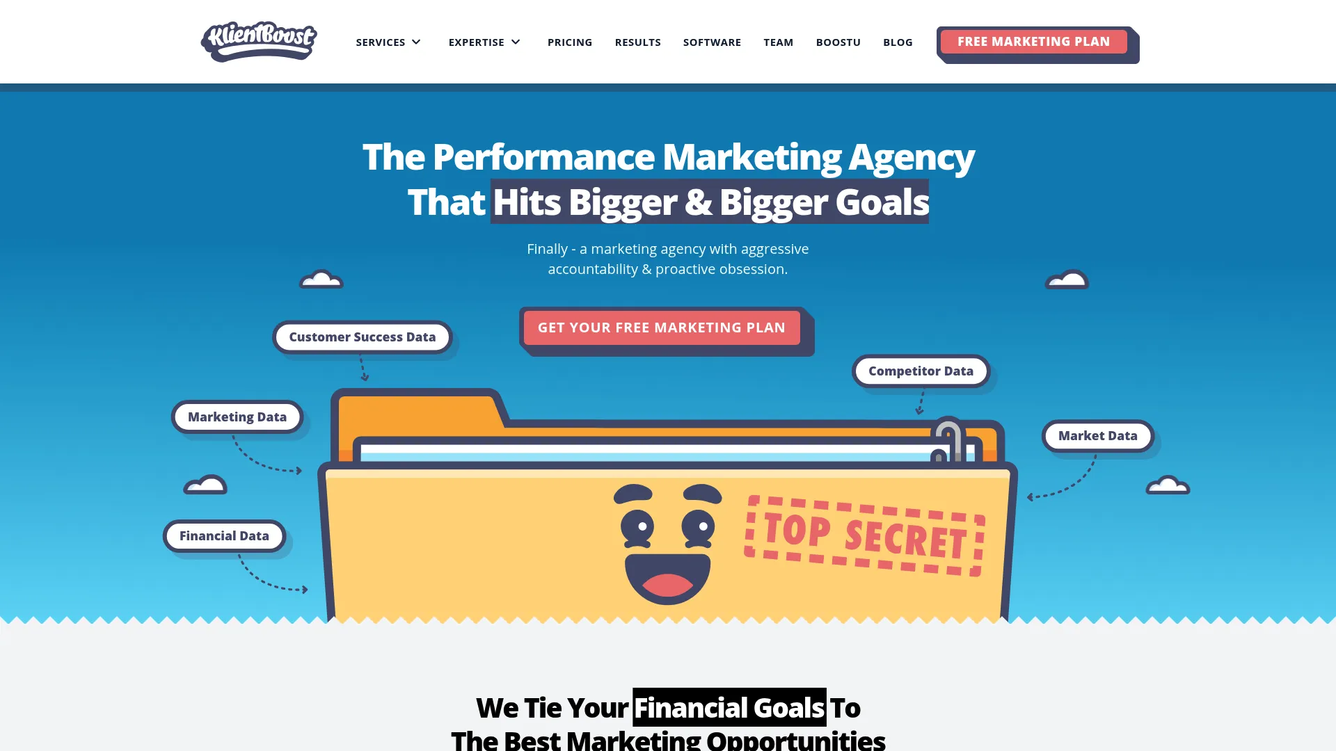 Screenshot of KlientBoost