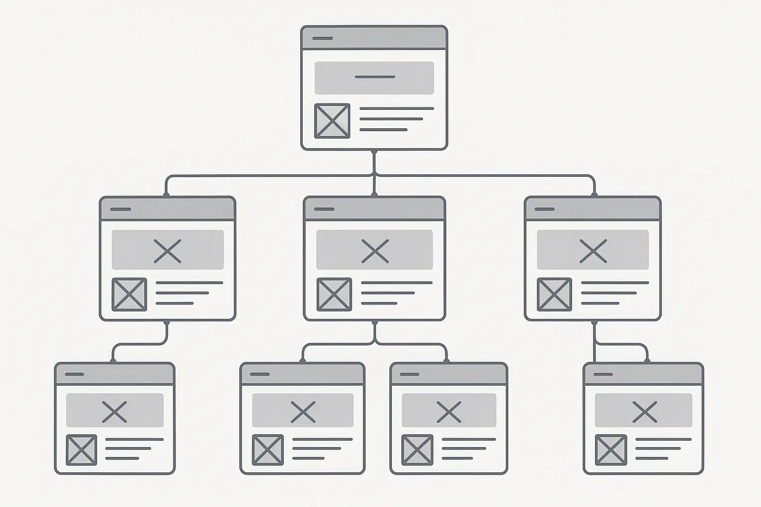 E-commerce internal linking strategy diagram