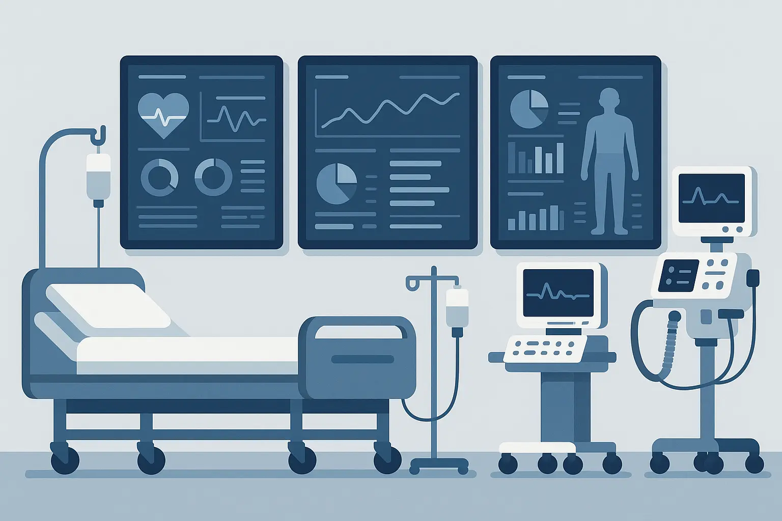 Healthcare analytics dashboard showing clinical spend optimization