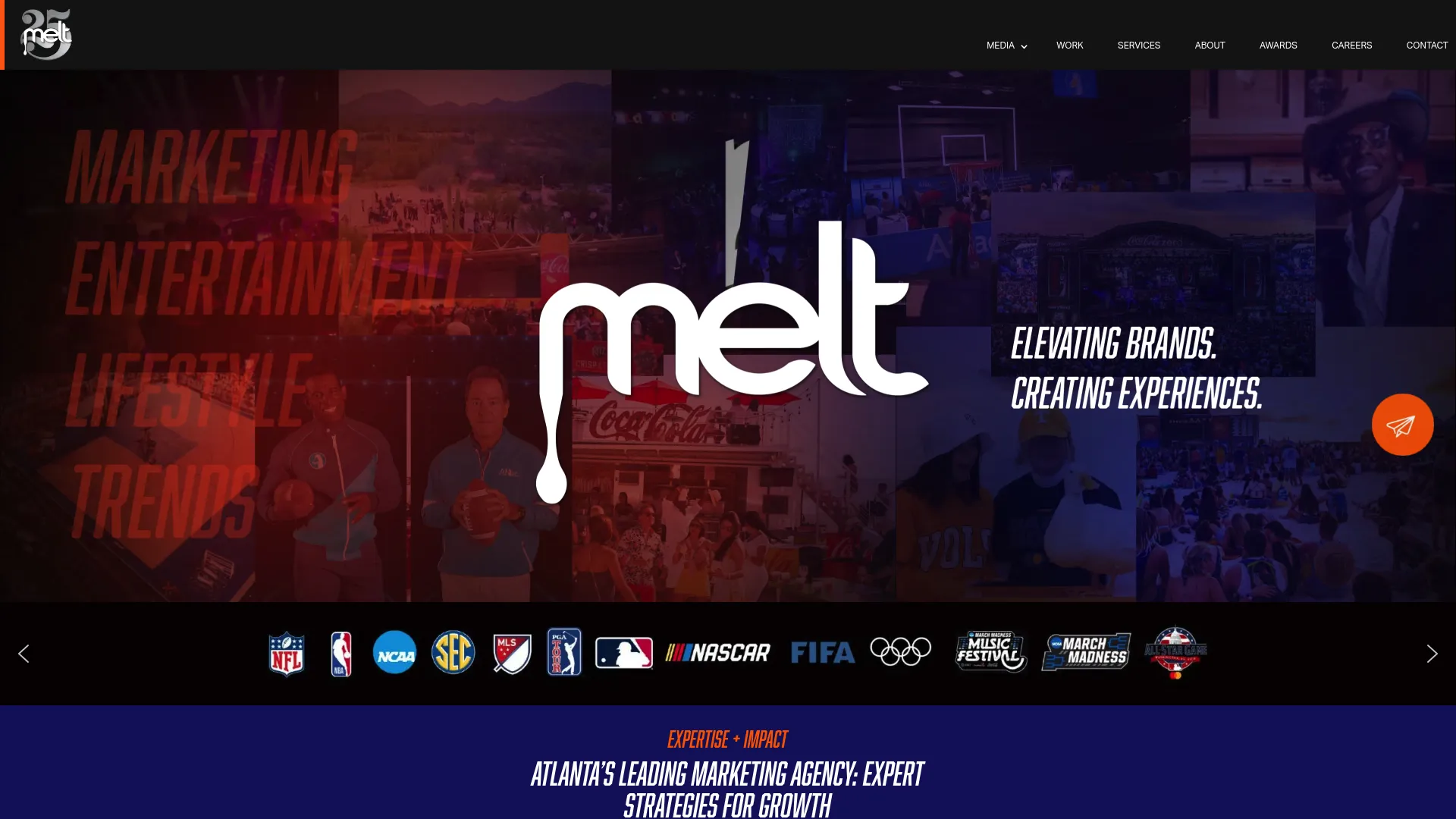 screenshot of meltatl.com