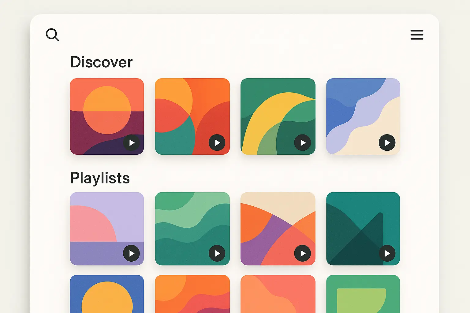 Spotify user interface design