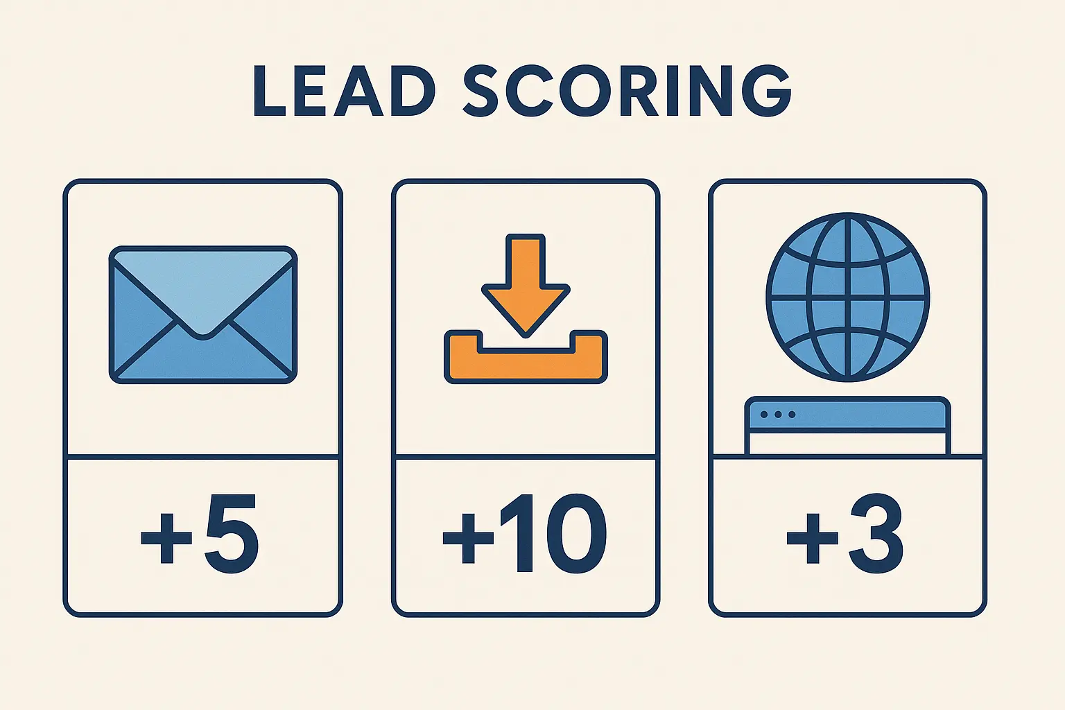 Lead scoring automation workflow and sales handoff process