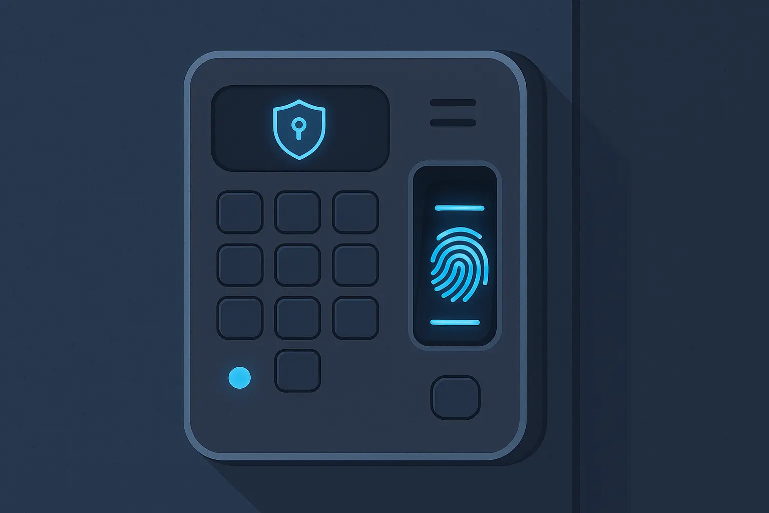 Biometric time clock scanner with fingerprint authentication