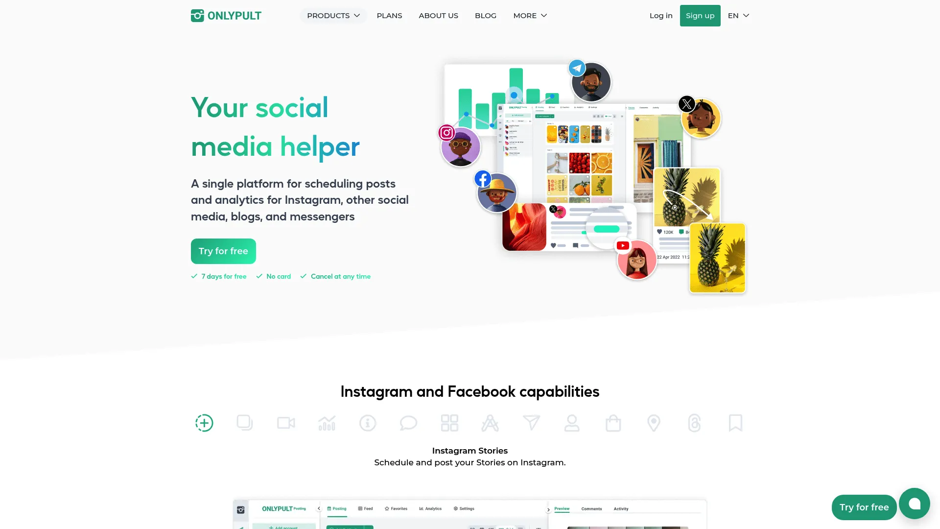 Onlypult multi-platform dashboard