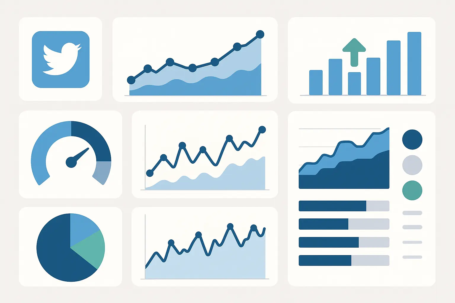 Twitter SEO optimization strategy dashboard