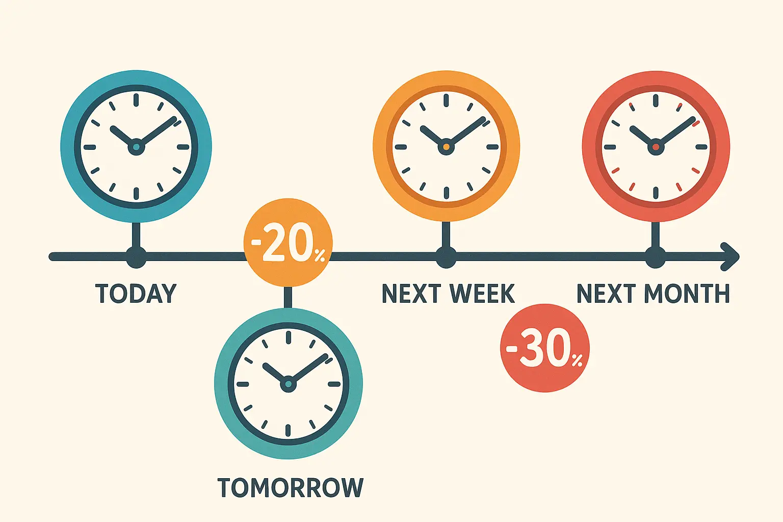 Time-sensitive discount modeling interface