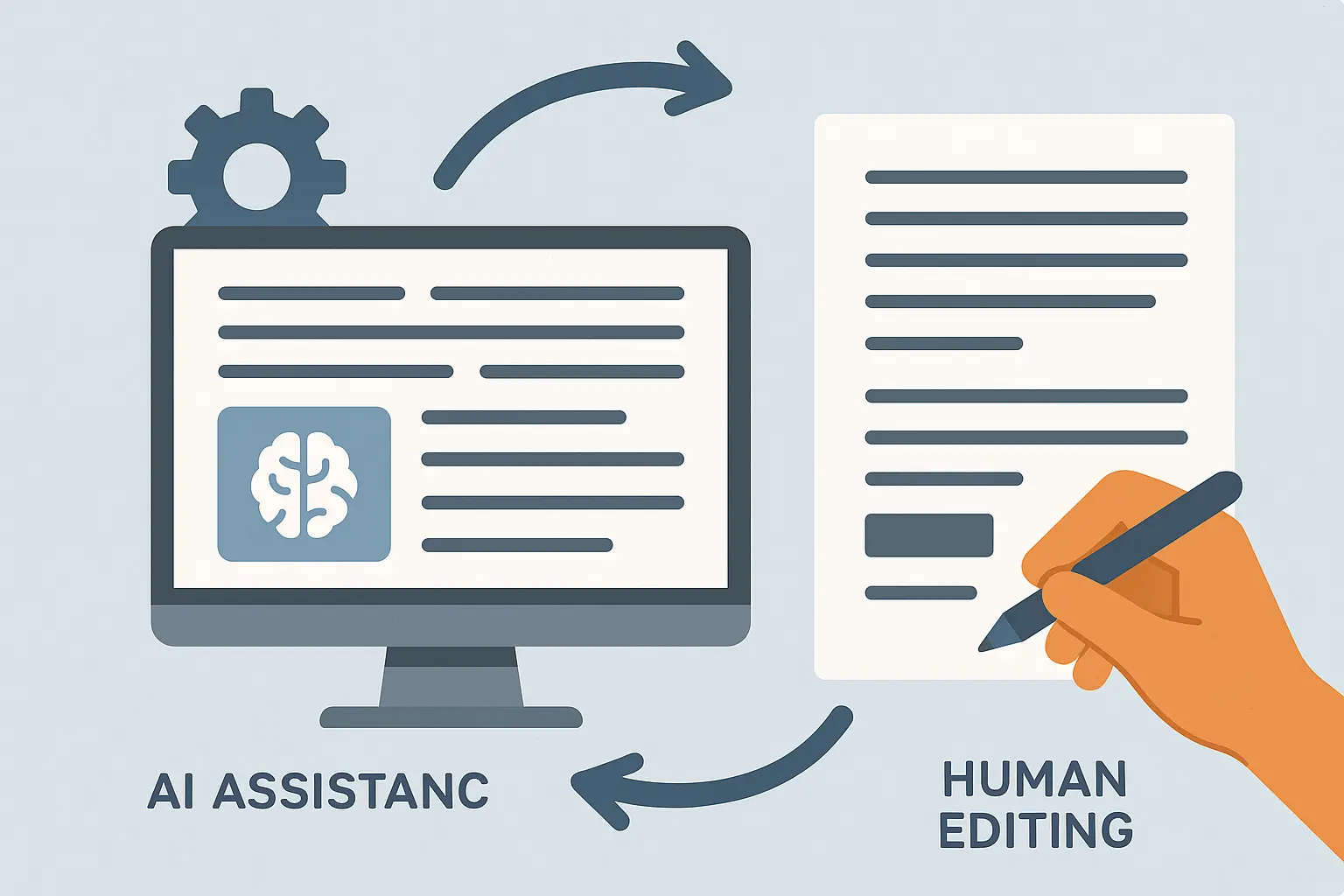 AI-enhanced service workflow diagram