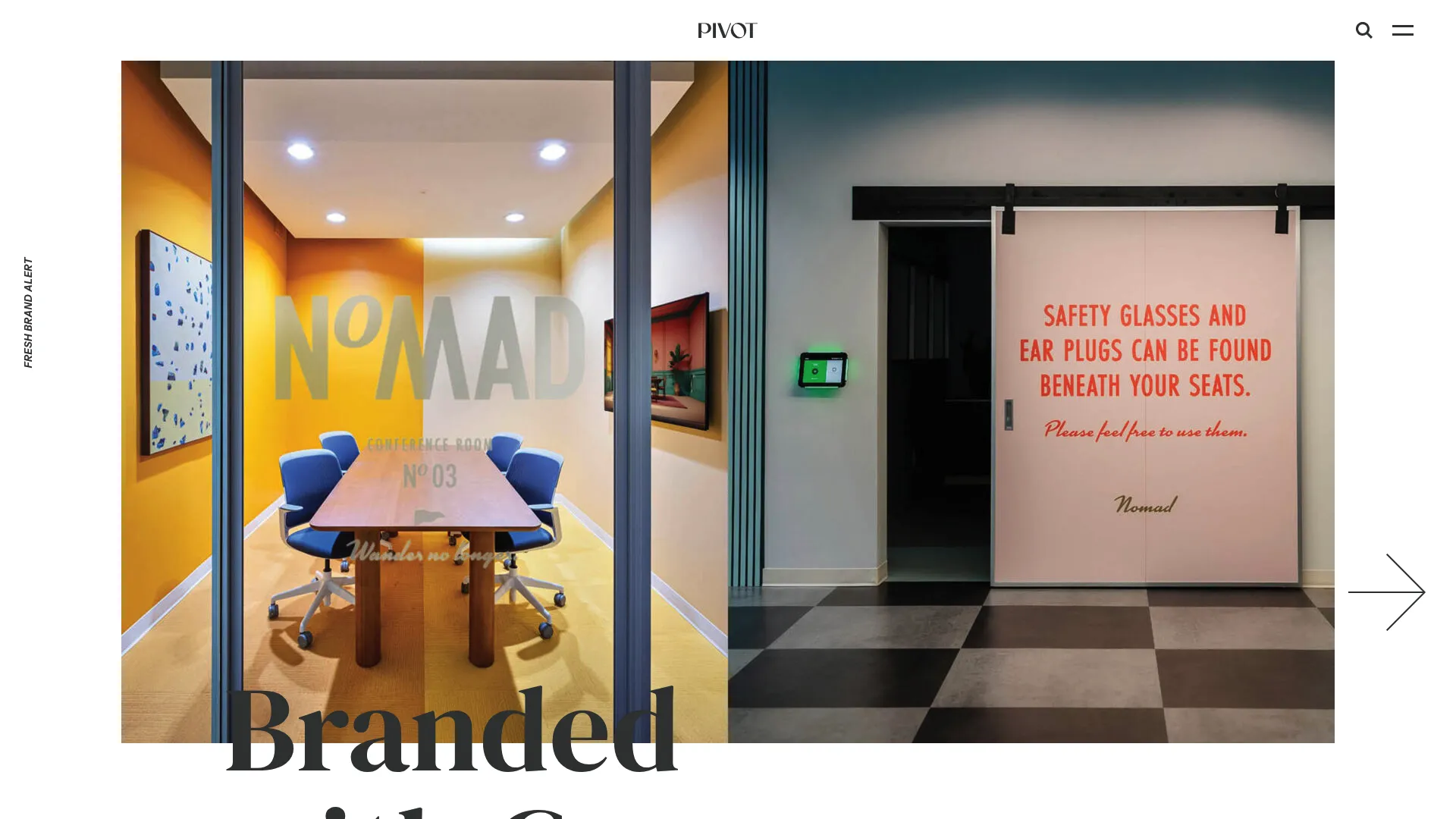 Pivot independent branding agency website