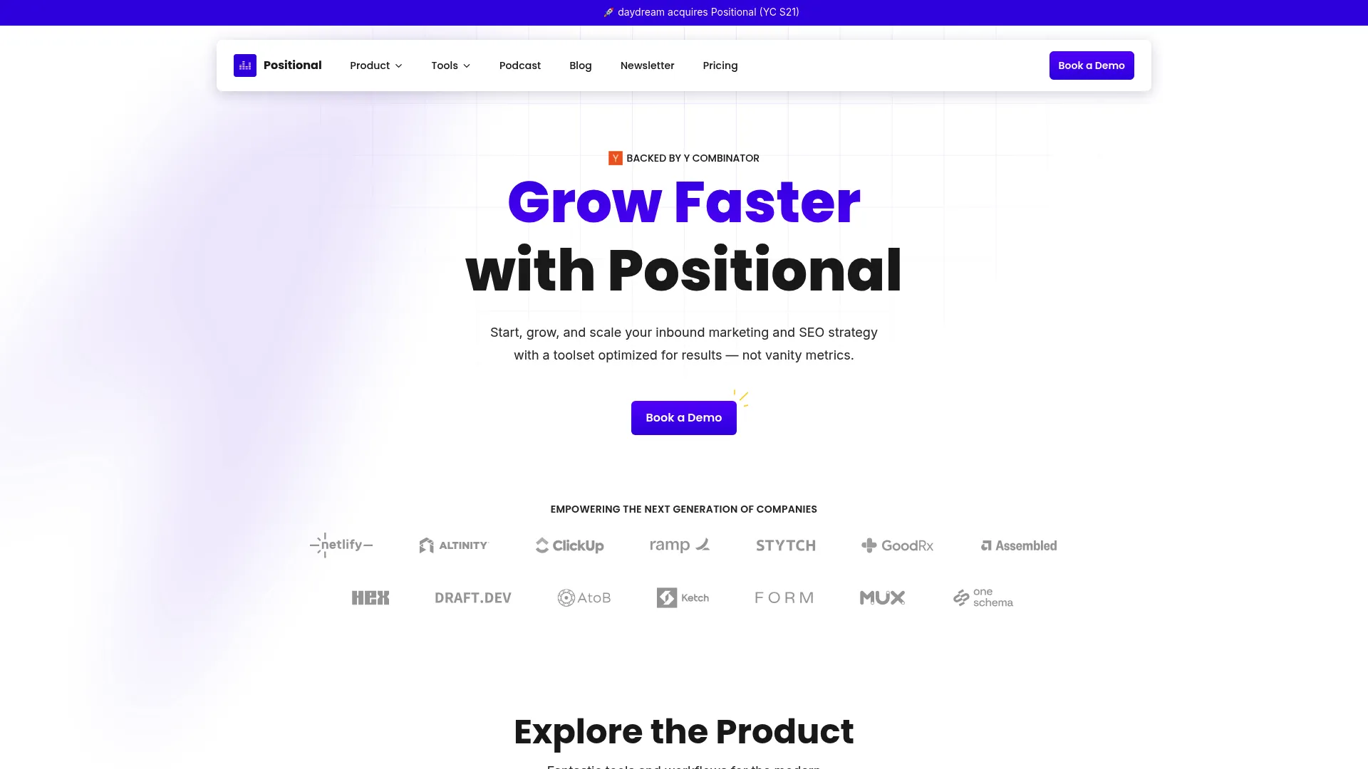 Positional Optimize Google Docs integration