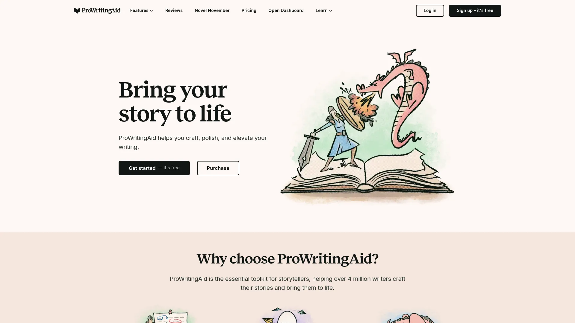 ProWritingAid comprehensive writing analysis dashboard