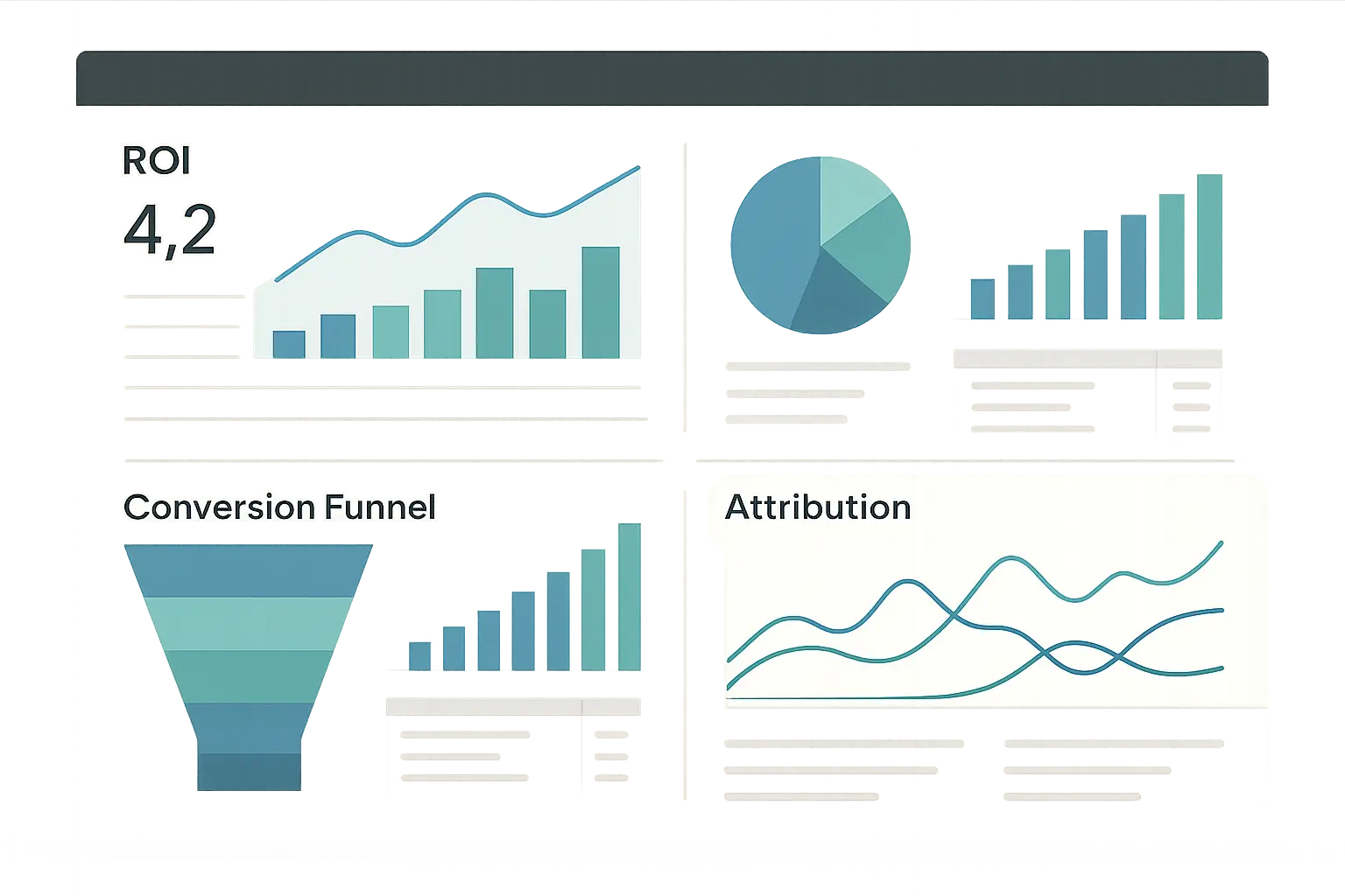 TikTok ROI measurement analytics dashboard