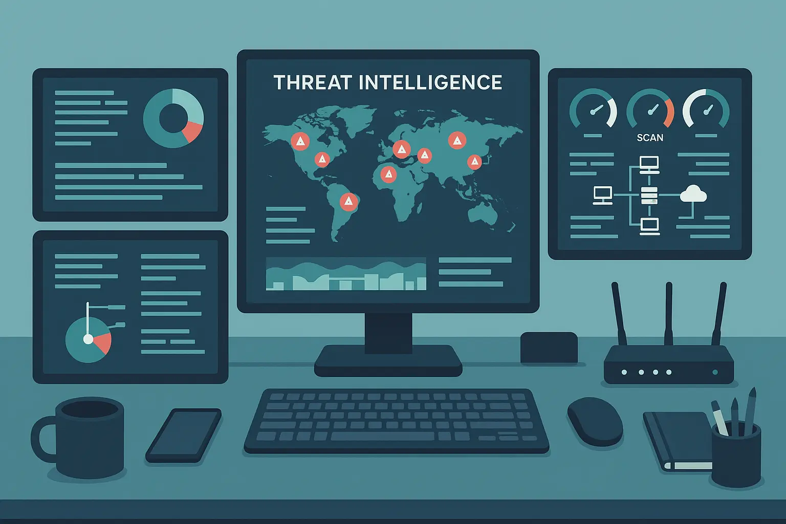 Ransomware attack methodology diagram