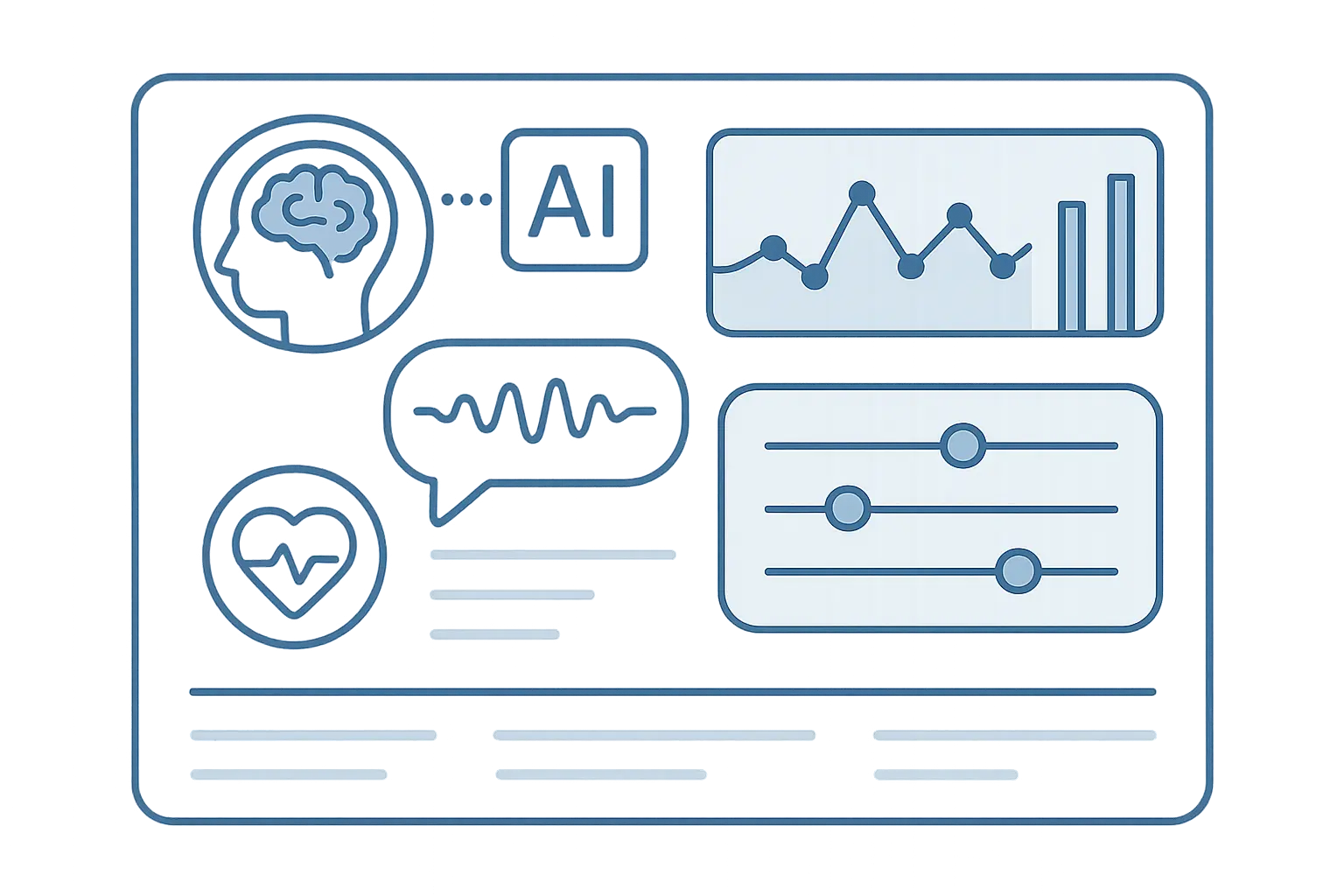 AI mental health support interface