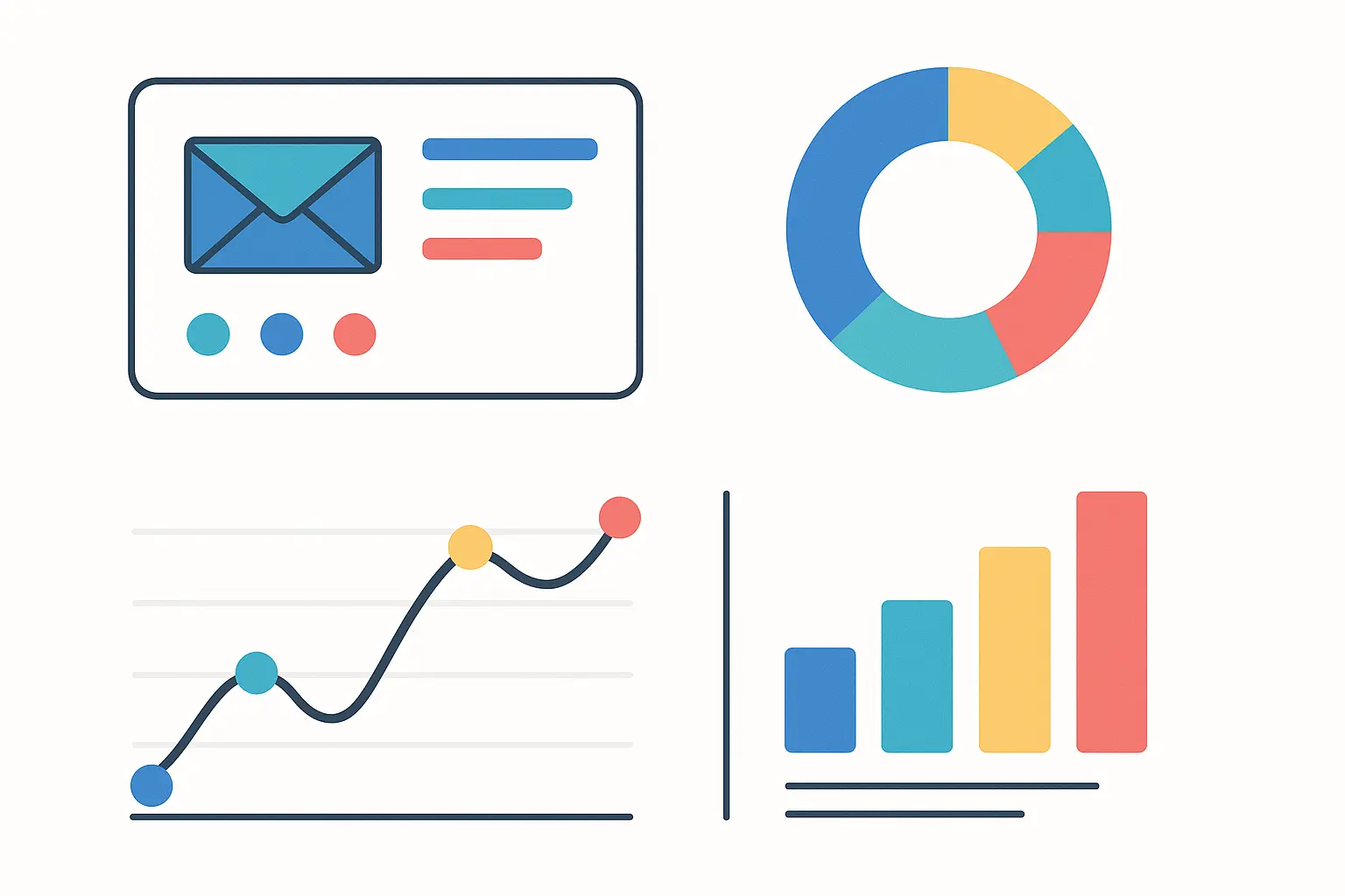 Email marketing performance metrics dashboard