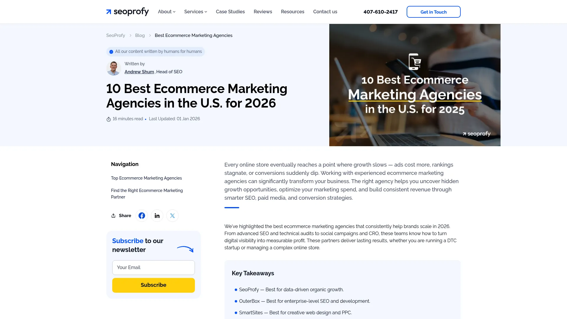 SeoProfy Homepage Screenshot