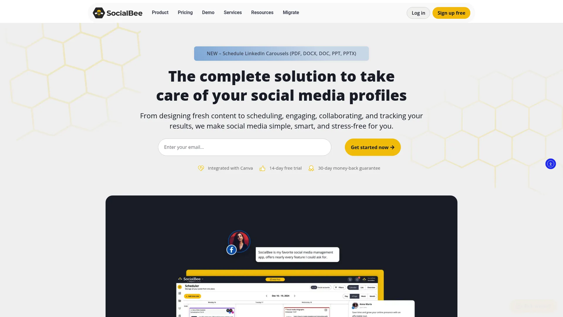 SocialBee category-based content organization