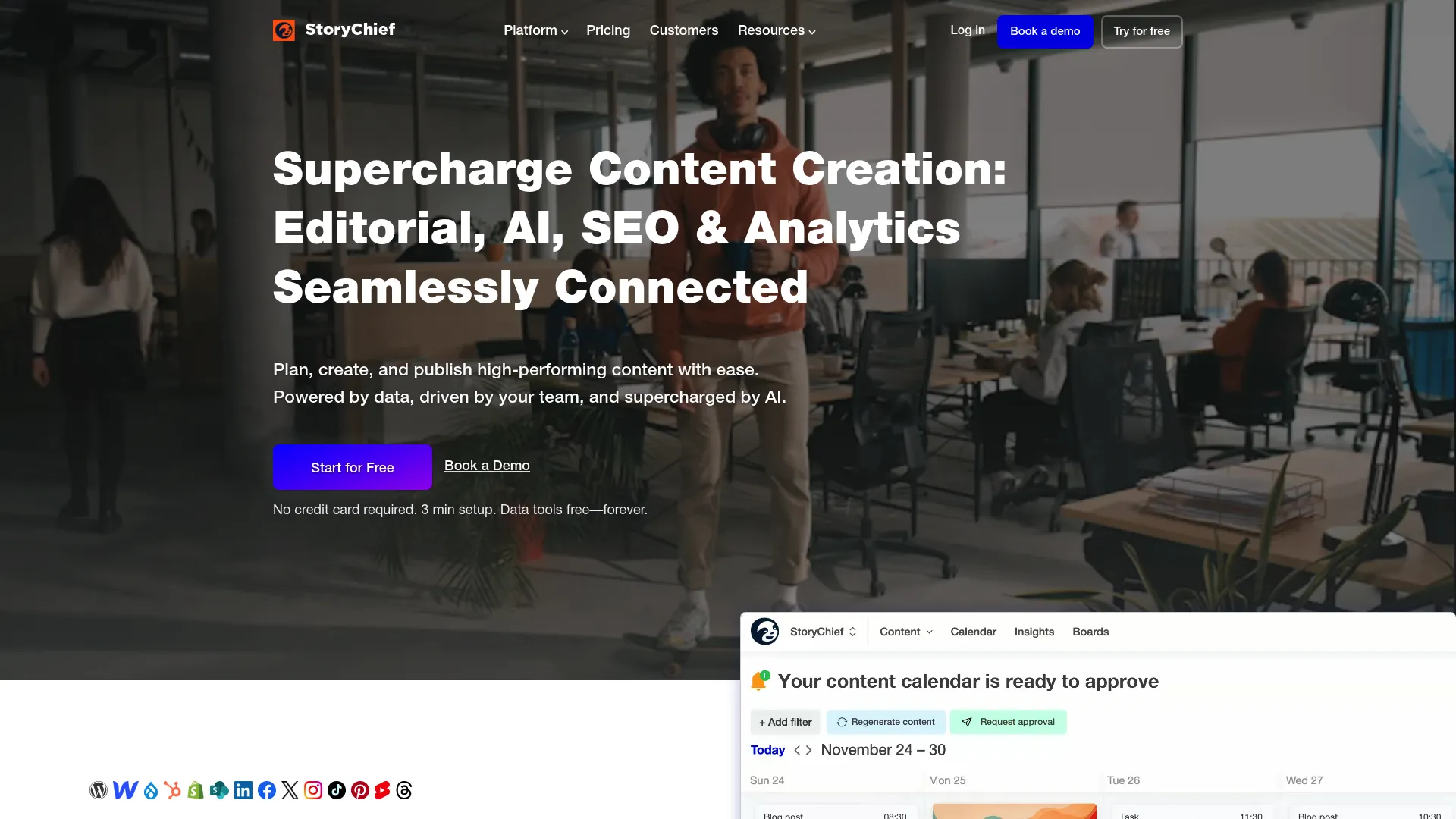 StoryChief multi-channel content distribution