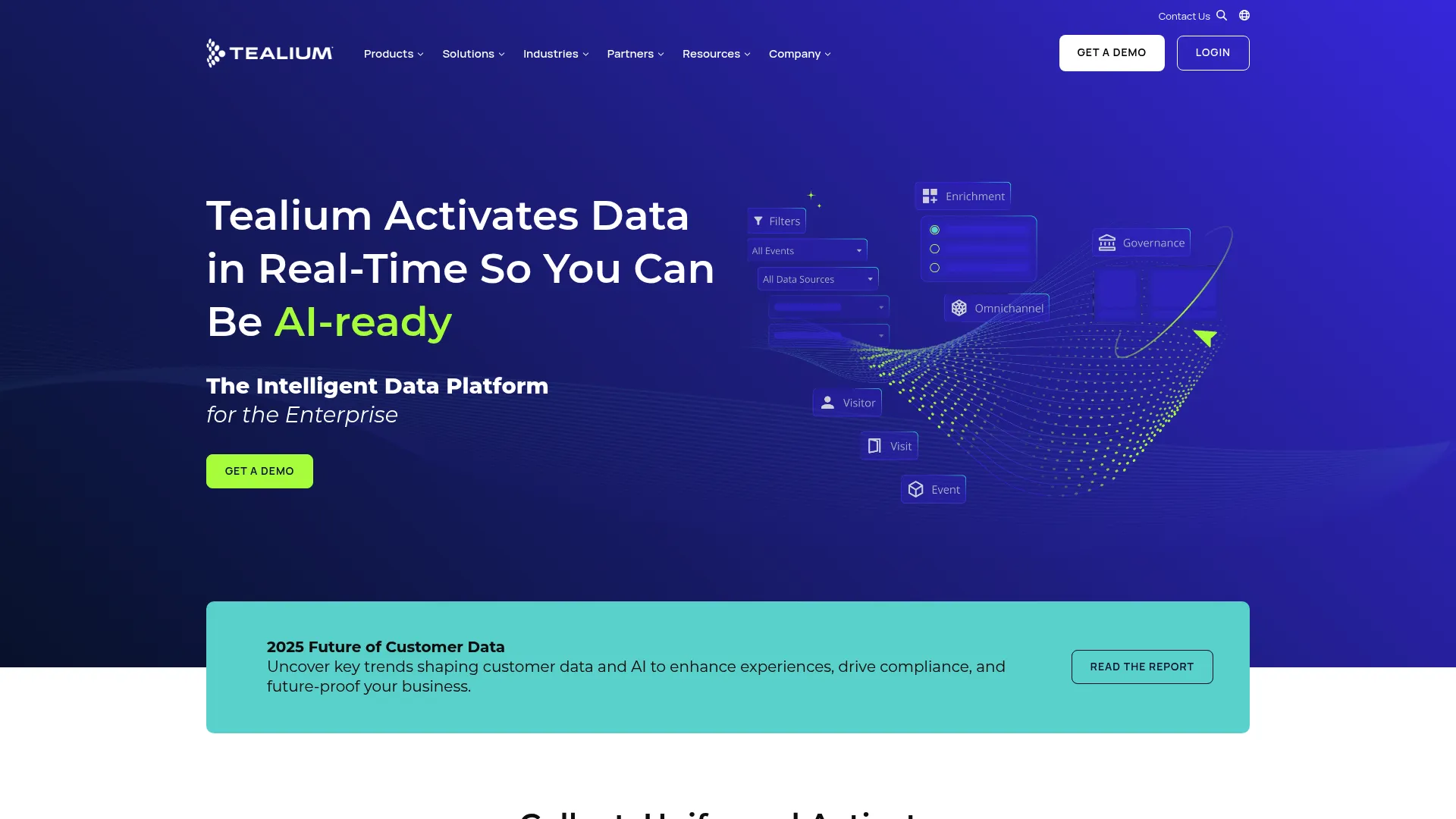 Tealium iQ Tag Management Platform Dashboard