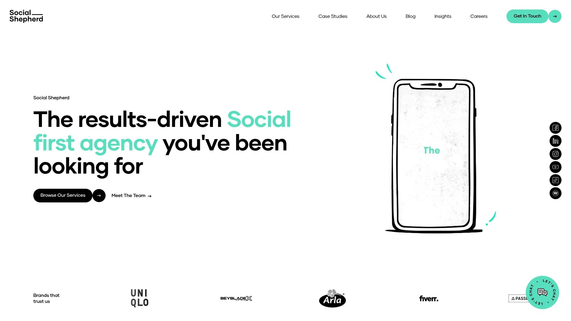 screenshot of thesocialshepherd.com