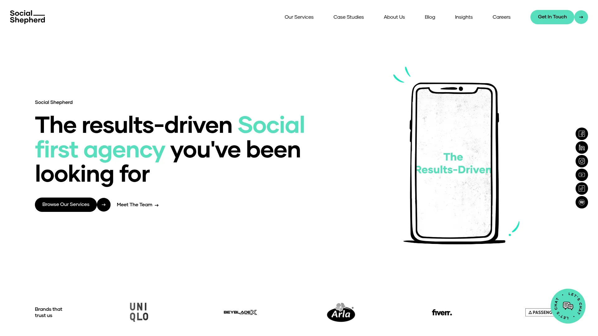 screenshot of thesocialshepherd.com