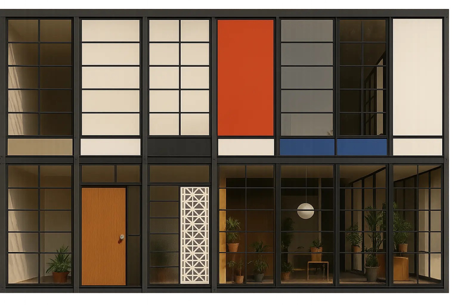 Eames Case Study House exterior view