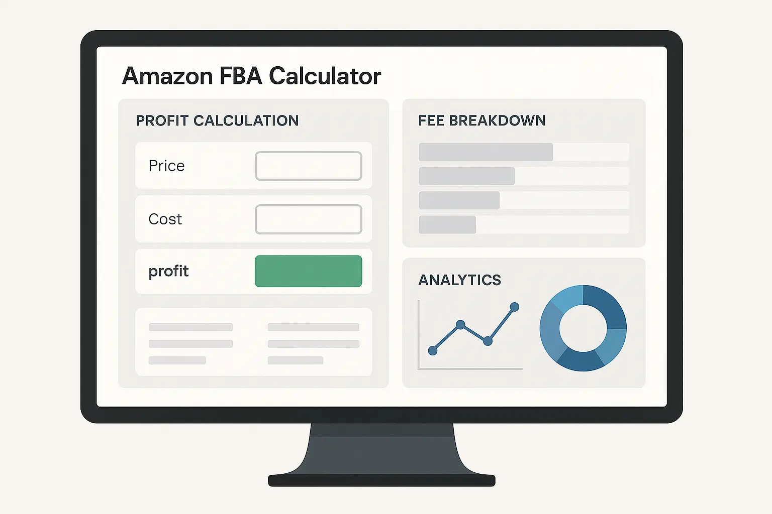 FBA Calculator Analysis Dashboard