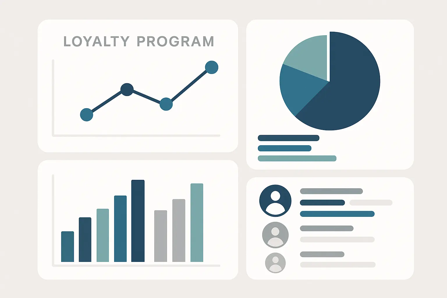 Loyalty program statistics and performance metrics