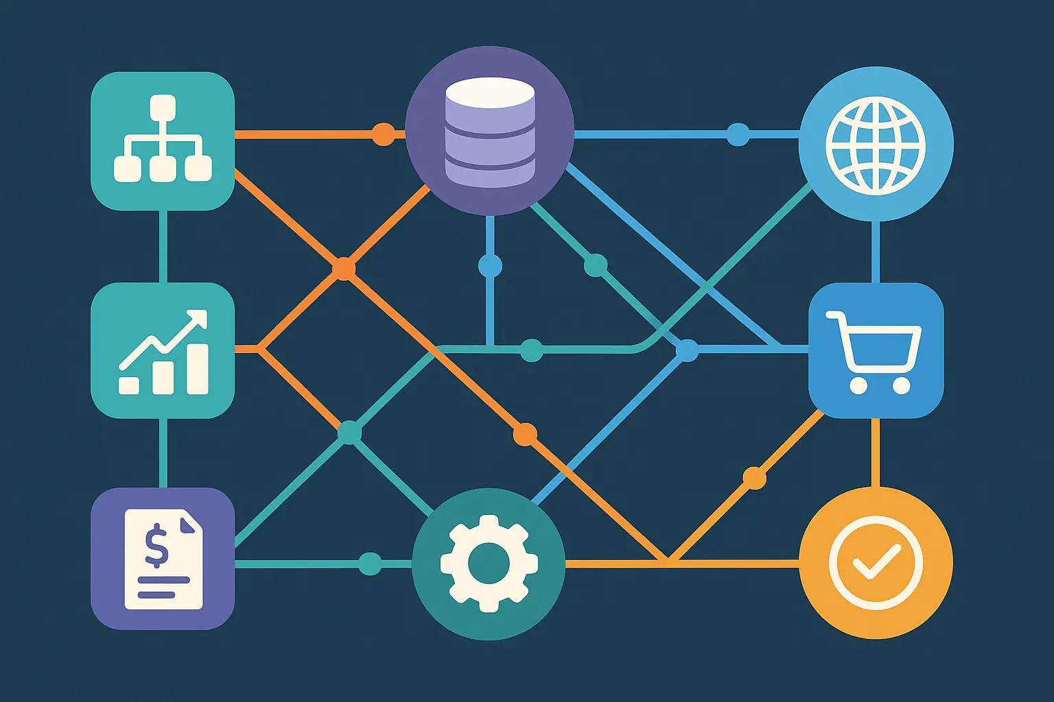 CRM integration workflow showing connected marketing automation systems