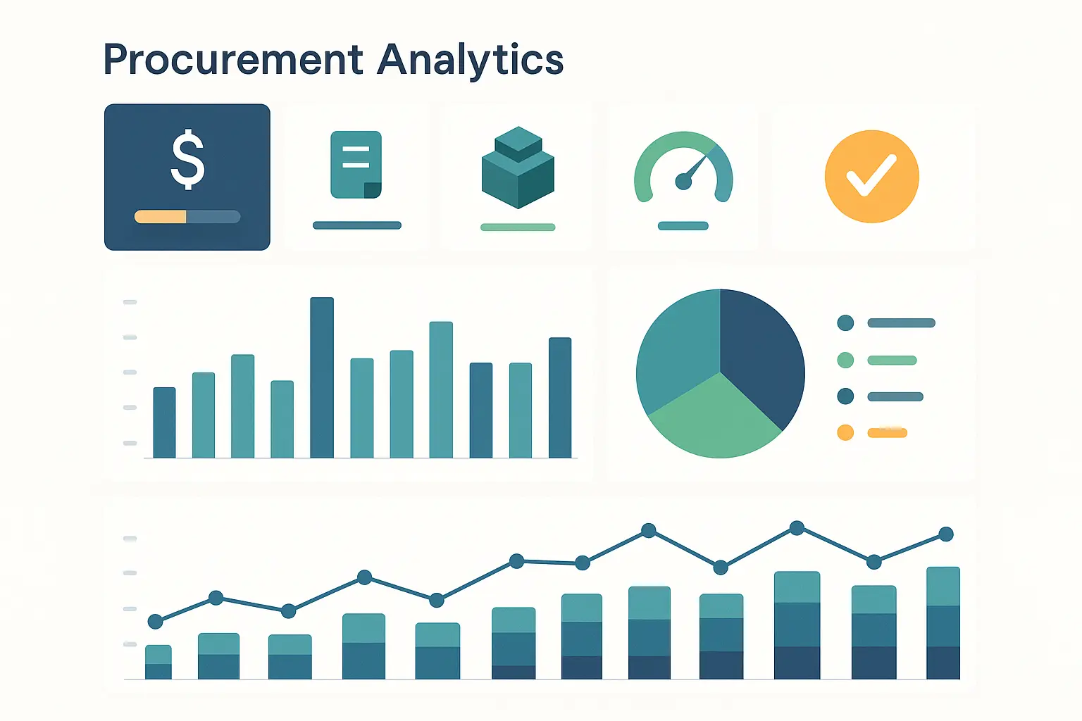 Business analytics dashboard with performance metrics