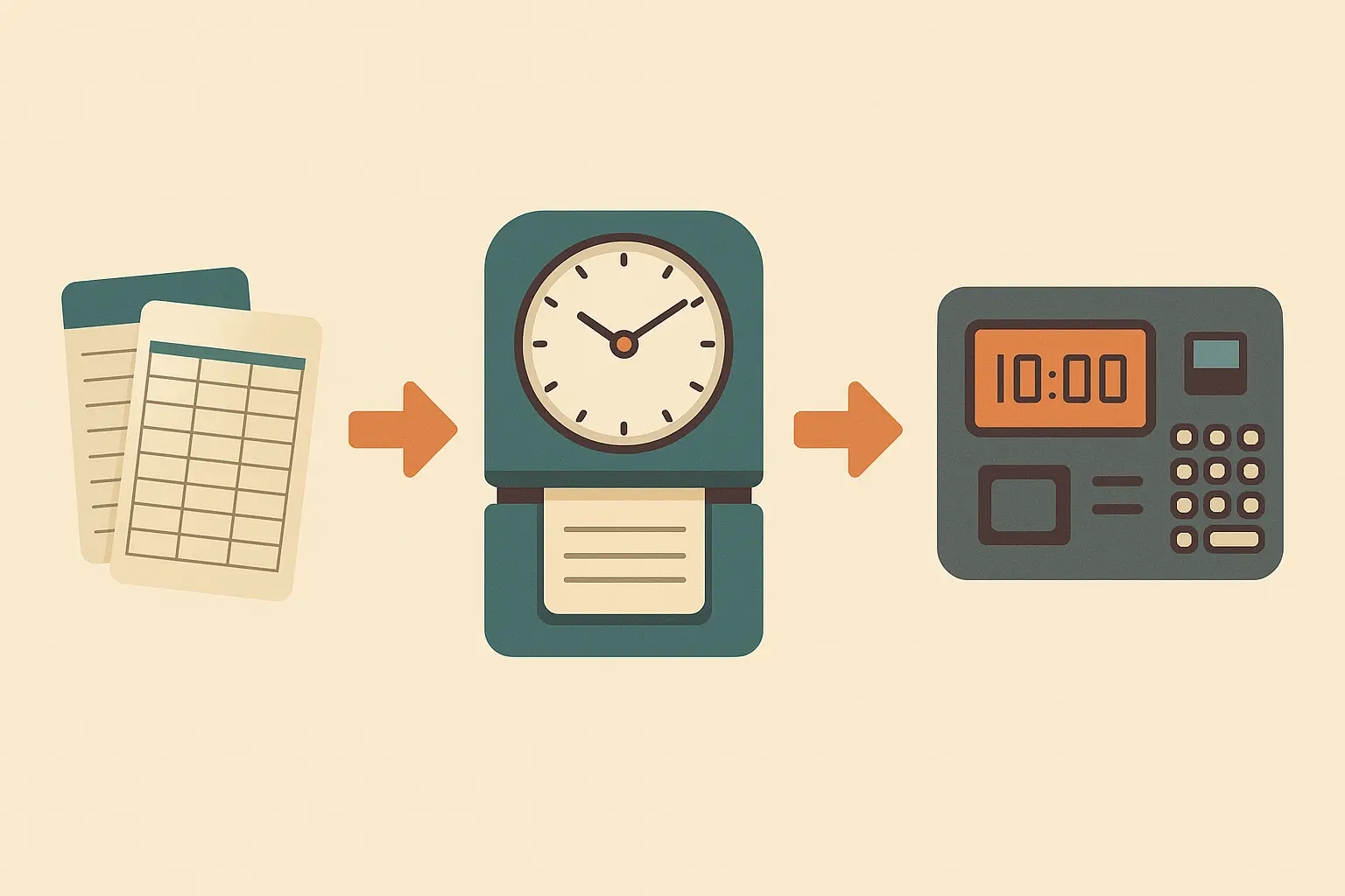 Legacy punch clock being upgraded to digital system