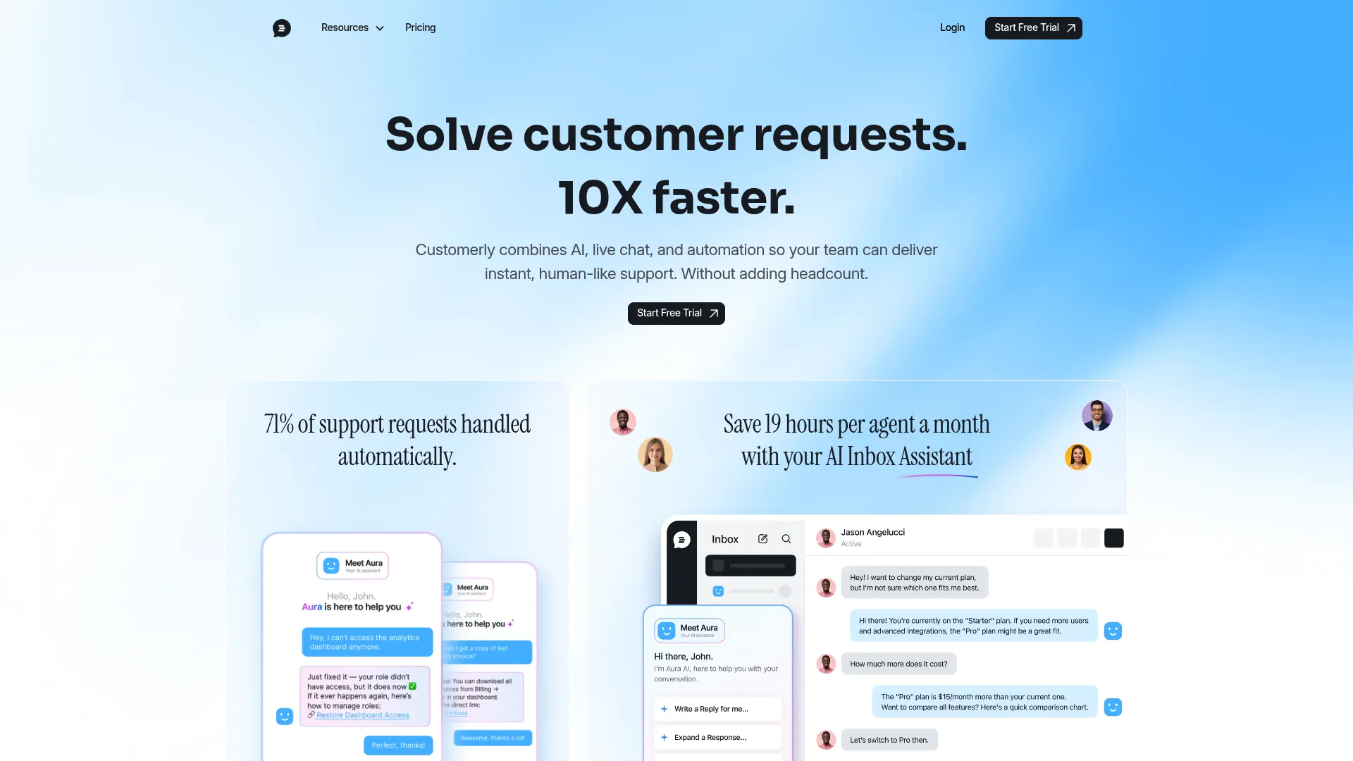 Customerly video chat customer service platform