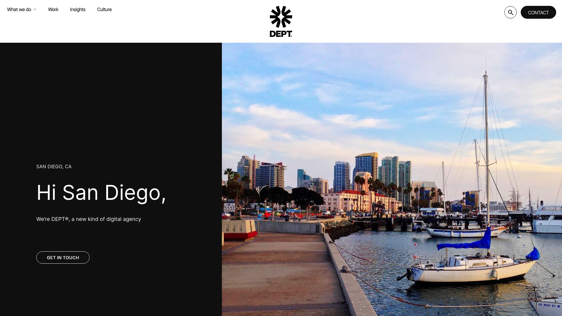 DEPT agency San Diego office page