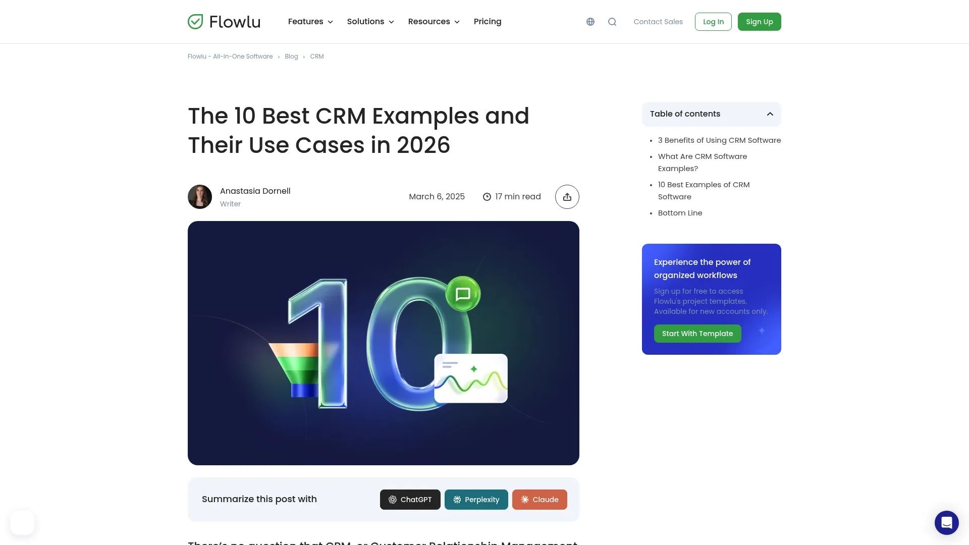 Screenshot of Pipedrive visual pipeline via Flowlu