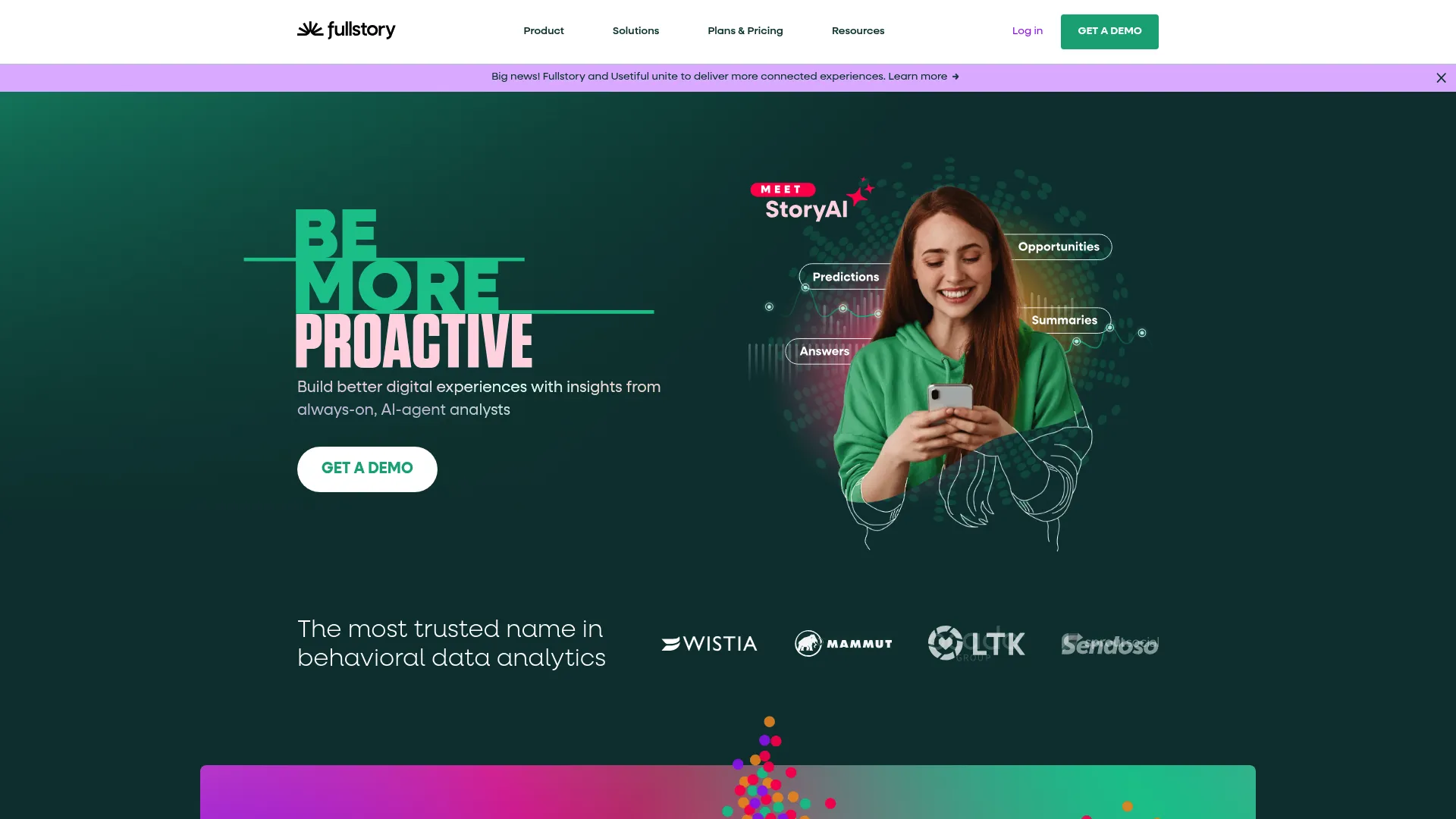 FullStory enterprise analytics platform
