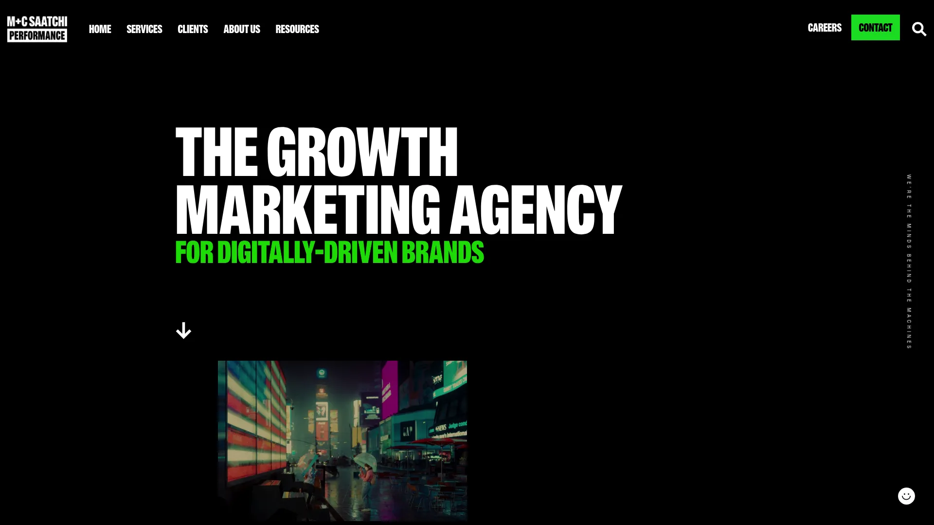 screenshot of mcsaatchiperformance.com